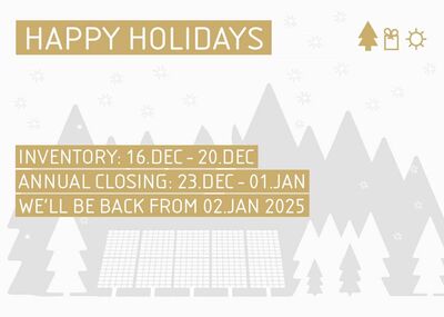 Luxor Solar wish you Happy Holidays!