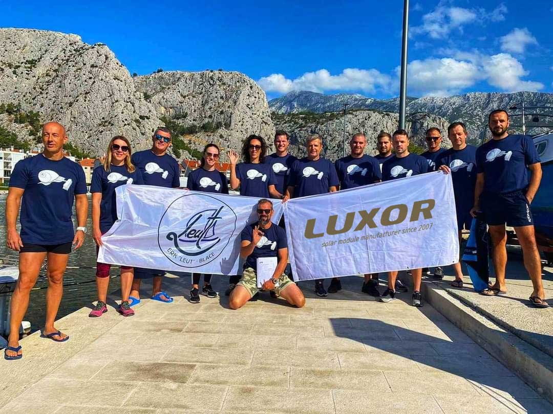 LUXOR Solar supports the diving club from Blace, Croatia in cleaning the seabed in Omis, Croatia.