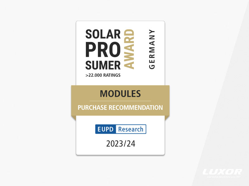 EUPD SolarProsumerAward© 2023/2024 Germany